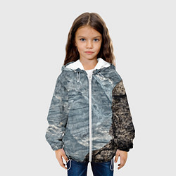 Куртка с капюшоном детская Море и гора, цвет: 3D-белый — фото 2