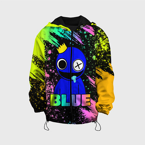 Детская куртка Rainbow Friends - Blue / 3D-Черный – фото 1
