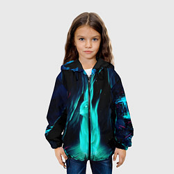 Куртка с капюшоном детская Водяной Кроль, цвет: 3D-черный — фото 2