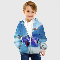 Куртка с капюшоном детская Blaze the Cat - Team Sonic racing, цвет: 3D-белый — фото 2