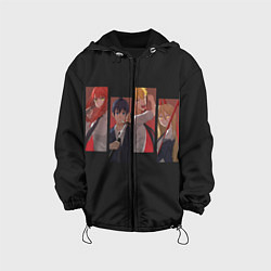 Куртка с капюшоном детская Chainsaw man squad, цвет: 3D-черный