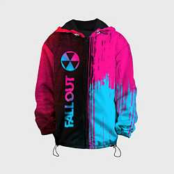 Детская куртка Fallout - neon gradient: по-вертикали