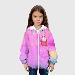 Куртка с капюшоном детская Зайка в кармашке, цвет: 3D-белый — фото 2