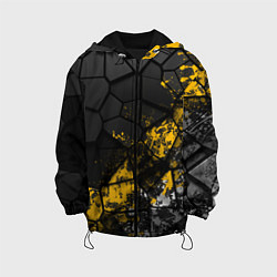 Куртка с капюшоном детская Имперская геометрия, цвет: 3D-черный