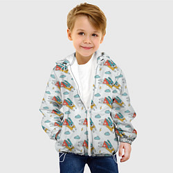 Куртка с капюшоном детская Супер-заяц, цвет: 3D-белый — фото 2