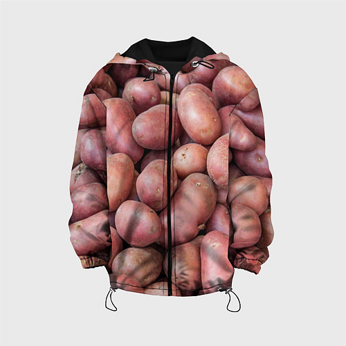 Детская куртка Картофельные клубни / 3D-Черный – фото 1