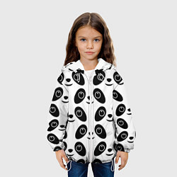 Куртка с капюшоном детская Panda bing dun dun, цвет: 3D-белый — фото 2