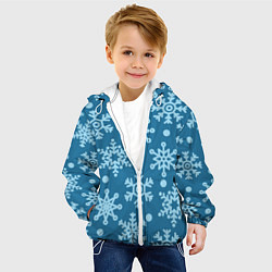 Куртка с капюшоном детская Blue snow, цвет: 3D-белый — фото 2