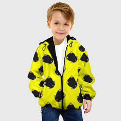 Куртка с капюшоном детская Кротовуха, цвет: 3D-черный — фото 2