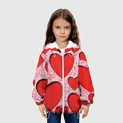 Куртка с капюшоном детская Для любимых, цвет: 3D-белый — фото 2