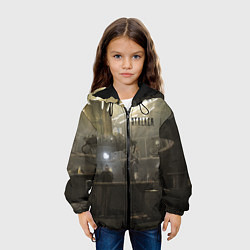 Куртка с капюшоном детская STALKER Одиночка и бармен, цвет: 3D-черный — фото 2