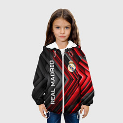 Куртка с капюшоном детская Real Madrid art, цвет: 3D-белый — фото 2