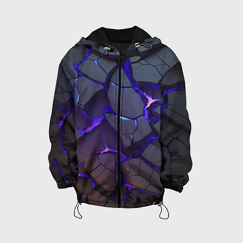 Детская куртка Светящаяся неоновая лава / 3D-Черный – фото 1