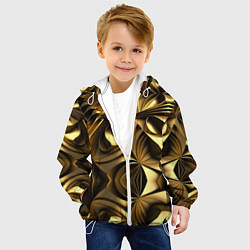 Куртка с капюшоном детская Золотой калейдоскоп, цвет: 3D-белый — фото 2