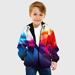 Куртка с капюшоном детская Poly stiil collection, цвет: 3D-черный — фото 2