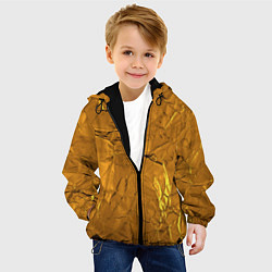 Куртка с капюшоном детская Золотое стекло, цвет: 3D-черный — фото 2