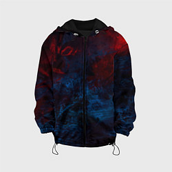 Куртка с капюшоном детская Космическая абстракция битва, цвет: 3D-черный