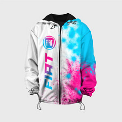 Детская куртка Fiat neon gradient style: по-вертикали