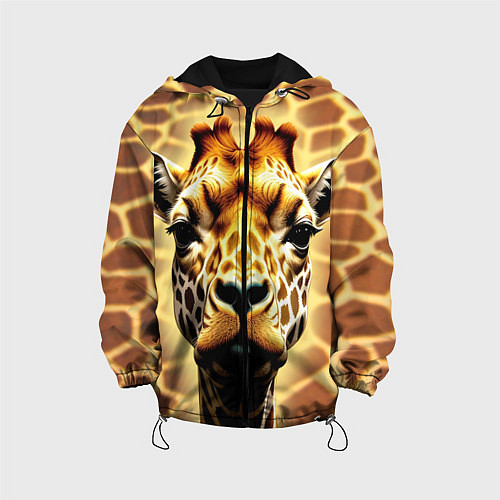 Детская куртка Жирафа / 3D-Черный – фото 1