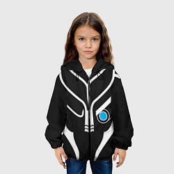 Куртка с капюшоном детская Mass Effect Garrus Art, цвет: 3D-черный — фото 2