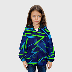 Куртка с капюшоном детская Текстурный грандж, цвет: 3D-черный — фото 2
