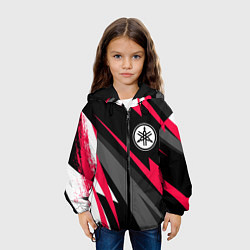 Куртка с капюшоном детская Yamaha fast lines, цвет: 3D-черный — фото 2