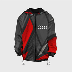 Куртка с капюшоном детская Audi sports racing, цвет: 3D-черный