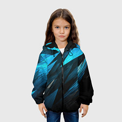Куртка с капюшоном детская Black blue style, цвет: 3D-черный — фото 2