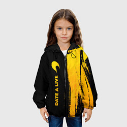 Куртка с капюшоном детская Date A Live - gold gradient: по-вертикали, цвет: 3D-черный — фото 2