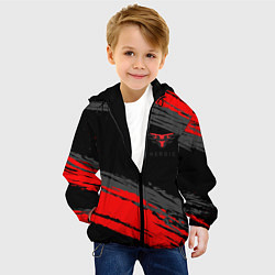 Куртка с капюшоном детская Heroic black, цвет: 3D-черный — фото 2
