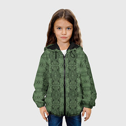 Куртка с капюшоном детская Крокодиловый стиль, цвет: 3D-черный — фото 2