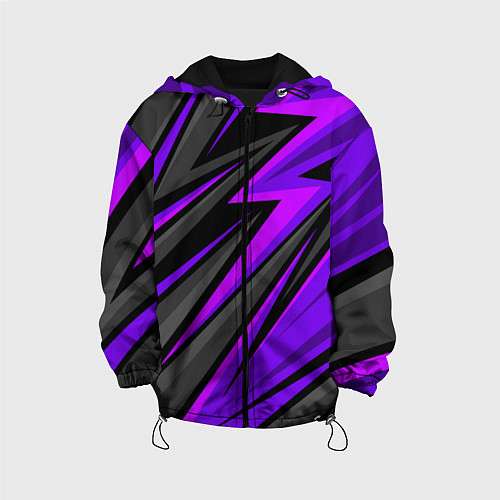 Детская куртка Спорт униформа - пурпурный / 3D-Черный – фото 1