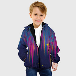 Куртка с капюшоном детская Star dust, цвет: 3D-черный — фото 2