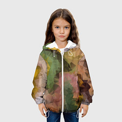 Куртка с капюшоном детская Абстрактный узорчик, цвет: 3D-белый — фото 2