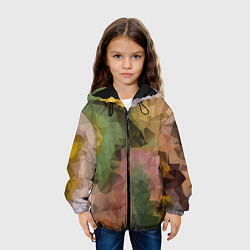 Куртка с капюшоном детская Абстрактный узорчик, цвет: 3D-черный — фото 2