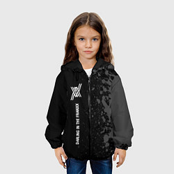 Куртка с капюшоном детская Darling in the FranXX glitch на темном фоне: по-ве, цвет: 3D-черный — фото 2