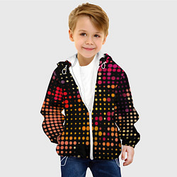 Куртка с капюшоном детская Яркие точки, цвет: 3D-белый — фото 2