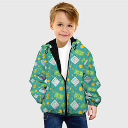 Куртка с капюшоном детская Dollar style, цвет: 3D-черный — фото 2