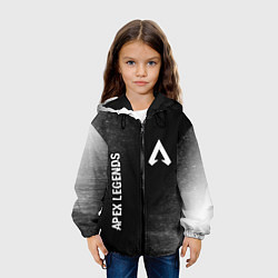 Куртка с капюшоном детская Apex Legends glitch на темном фоне: надпись, симво, цвет: 3D-черный — фото 2