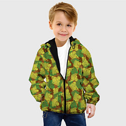 Куртка с капюшоном детская Танчики - камуфляж, цвет: 3D-черный — фото 2