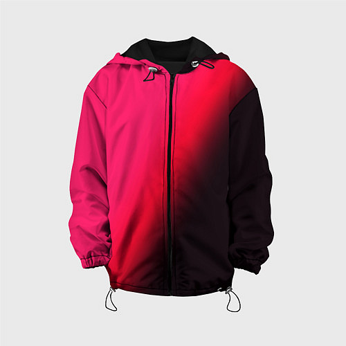 Детская куртка Градиент ярко-розовый / 3D-Черный – фото 1
