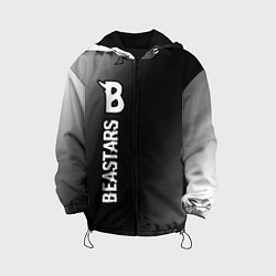 Куртка с капюшоном детская Beastars glitch на темном фоне: по-вертикали, цвет: 3D-черный