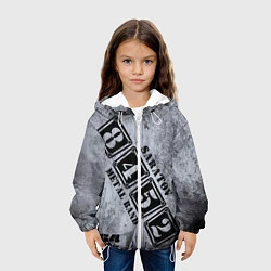 Куртка с капюшоном детская 8452 metal band Саратов, цвет: 3D-белый — фото 2