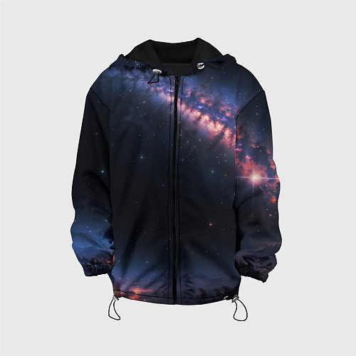 Детская куртка Млечный путь в звездном небе / 3D-Черный – фото 1