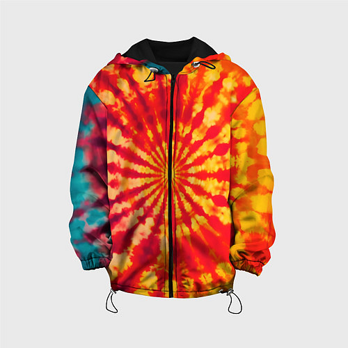 Детская куртка Тай дай солнце / 3D-Черный – фото 1