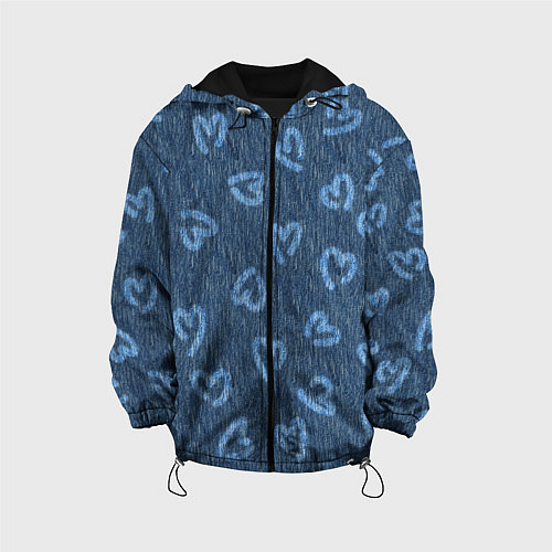 Детская куртка Hearts on denim / 3D-Черный – фото 1