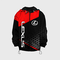 Куртка с капюшоном детская Lexus - red sportwear, цвет: 3D-черный