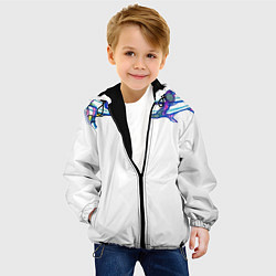 Куртка с капюшоном детская Нейрографика, цвет: 3D-черный — фото 2