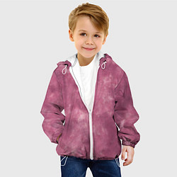 Куртка с капюшоном детская Текстура родонита, цвет: 3D-белый — фото 2