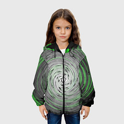 Куртка с капюшоном детская Круговорот, цвет: 3D-черный — фото 2
